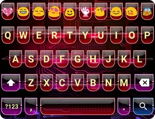 Electric Rainbow Emoji Keyboard android App screenshot 0